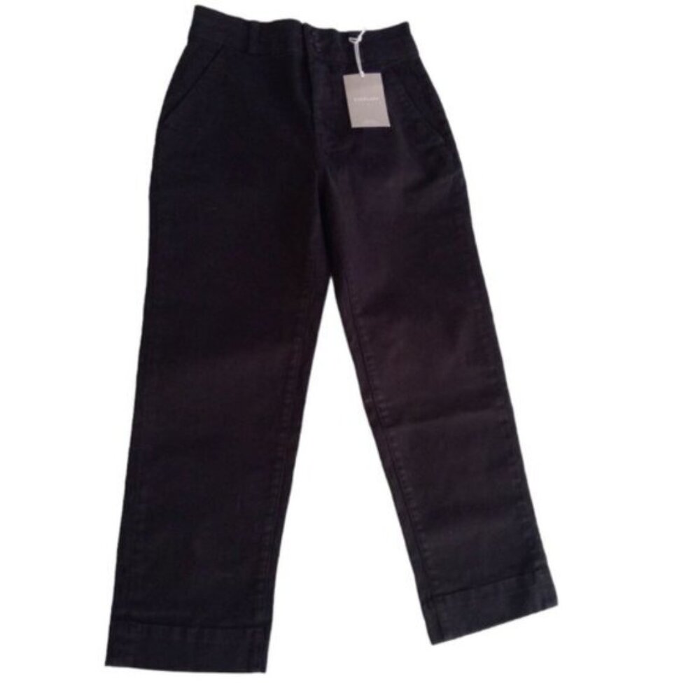 Everlane black high rise pants jeans sz 4 NEW